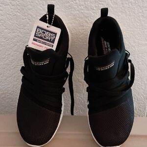 Skechers BOBS Sport Black Athletic Shoes. SZ 8.5